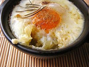 OEUFS COCOTTE SUR LIT DE COURGE SPAGHETTIS AU CUMIN OEUFS COCOTTE SUR LIT DE COURGE SPAGHETTIS AU CUMIN
