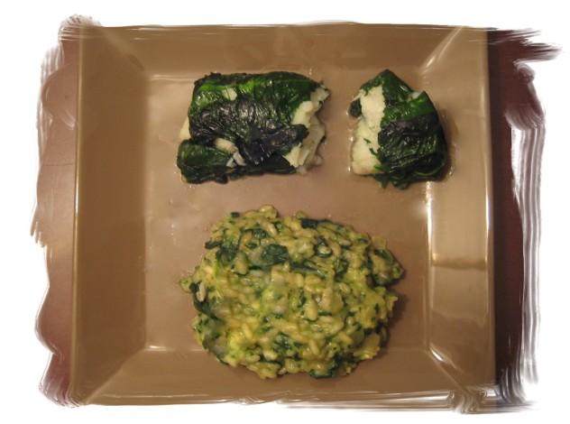 Papillote de cabillaud en habit vert accompagné de son risotto crémeux Papillote de cabillaud en habit vert accompagné de son risotto crémeux