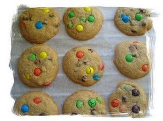 Chocolate chip and M&M;'s cookies version USA !! Chocolate chip and M&M;'s cookies version USA !!