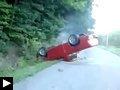 Videos insolites: Burnout raté en Dodge Srt10 + Attention a la sortie du parking