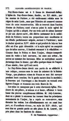 ..De la visite d'experts au Puy Notre Dame en 1862...  .v...