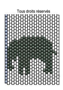 Grilles 4 animaux herbivores africains elephant_signe