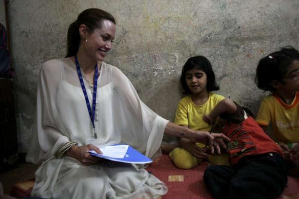 Brad Pitt et Angelina Jolie en Syrie