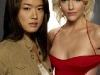 BATTLESTAR GALACTICA -- Pictured: (l-r) Grace Park as Sharon Valerii, Tricia Helfer as Number Six -- SCI FI Channel Photo: Justin Stephens