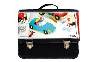 Les Cartables Miniseri Cartable petit-wax-noir-alain-gree-en-panne
