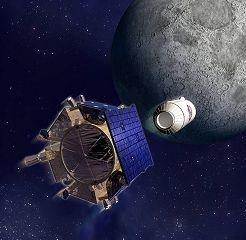 Le LCROSS ira d'abimer le 9 octobre à la surface de a lune pour determiner la concentration en eau du satellite de la terre
