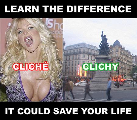 Quelques personnages clichés du cinéma et de la télévision Cliché vs Clichy