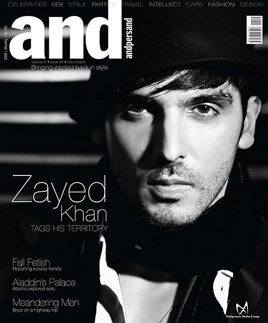 Zayed Khan en couverture du magazine 