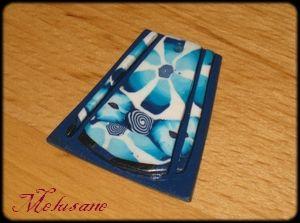 Fimotages fleuris pendbleu