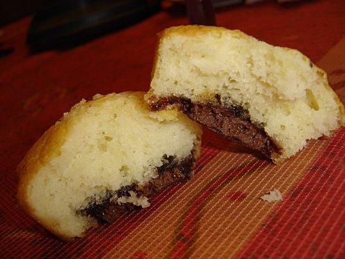 Muffins coco coeur Nutella