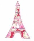 Linna Morata (ou comment s'en vouloir de ne pas savoir faire de couture ...) Thermocollant tour eiffel rose
