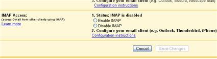 GMail ajoute le protocole IMAP