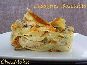 Lasagnes Boscaiola.