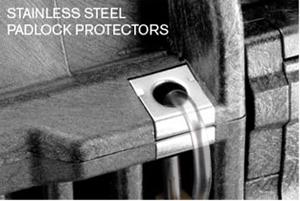 stainless padlock protectors