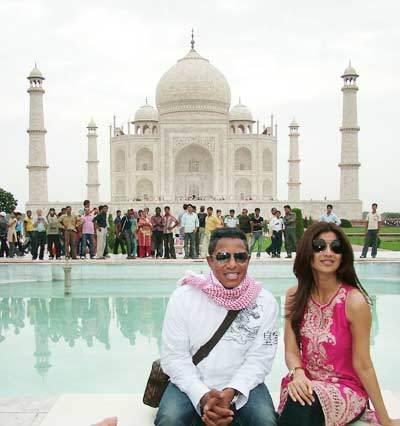 Shilpa Shetty fait visiter le Taj Malh à Jermaine Jackson !