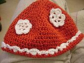 Bonnet rouge en coton