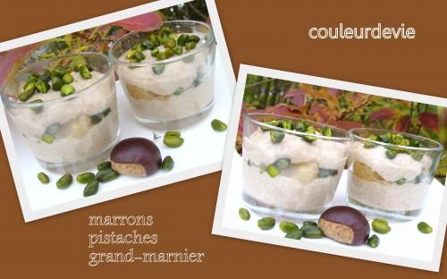 Mousse de marrons aux pistaches