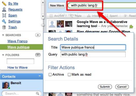 wave recherche 1 Comment et quoi rechercher sur Google Wave