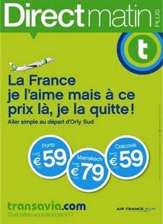Transavia fait de l'humour ! Transavia fait de l'humour !