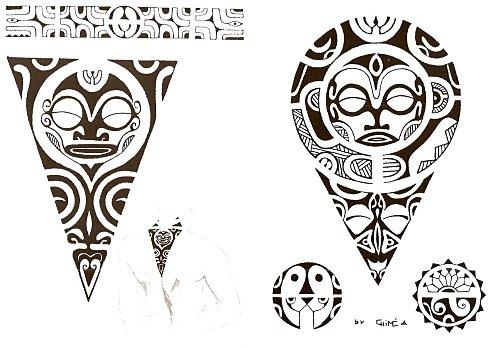 tatouage polynesien. Wallpaper Tatouage Maori.