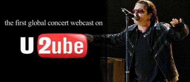 Le concert de U2 en direct en streaming sur Youtube cette nuit à 4h30