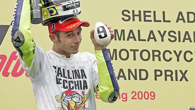 Grand Prix Moto de Malaisie du dimanche 25 octobre 2009 ... Valentino Rossi CHAMPION DU MONDE