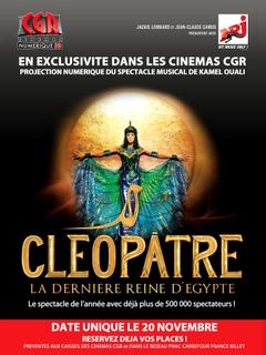 Cleopatre : la comédie musicale retransmise au cinéma