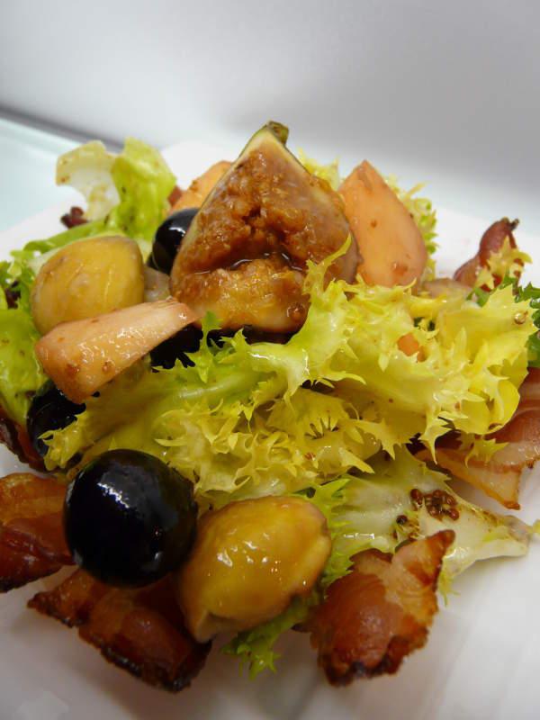 Mardi 6 octobre 2009 : Salade automnale - Lasagne de chou au gorgonzola - Samoussa de pomme