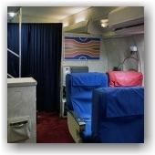 Une cabine Pan Am dans son garage