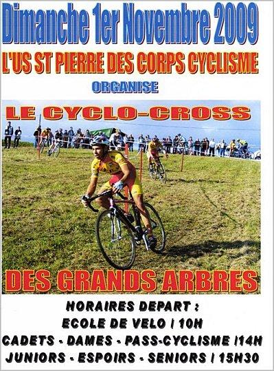 Cyclo cross des grands arbres de Saint Pierre/Corps-les engagés
