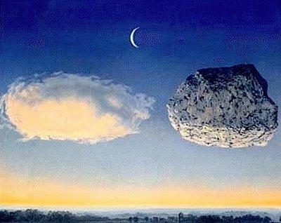 Magritte-Nuage et pierre