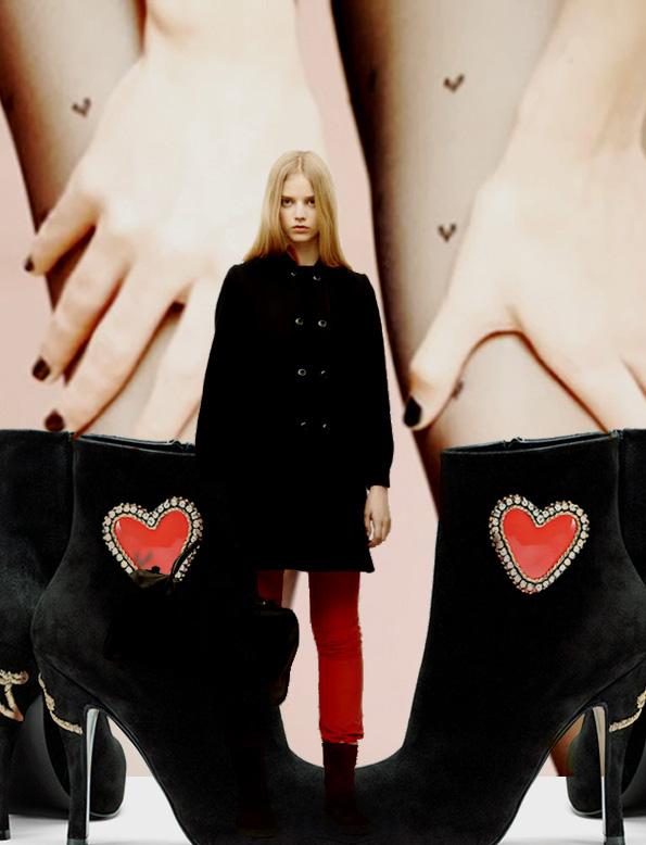 shopping coeurs : Tabio, APC, Roger Vivier Lonely Hearts Club Band