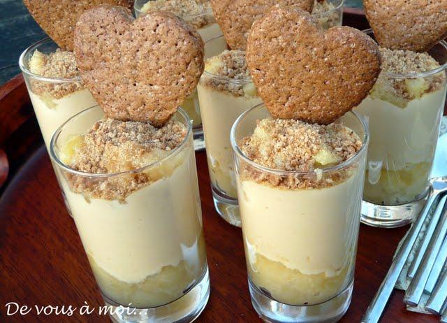 Verrine à la Pomme Epicée, Caramel au Beurre Salé et Spéculoos