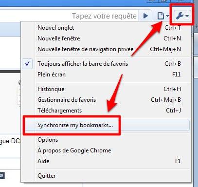 google chrome synchronisation synchronisez vos favoris avec Google Documents et Google Chrome