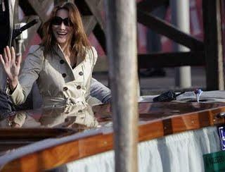 Carla Bruni Sarkozy à Venise