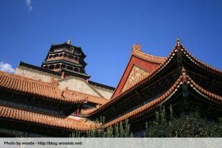 Toits du palais d'été - Beijing