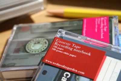 Cassette tape recording notebook Cassette tape recording notebook