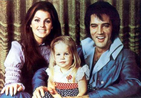Elvis, Priscella and Lisa Marie Presley