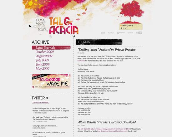 50 Beautiful and Creative Blog Designs Tal Amp Acacia in 50 Beautiful and Creative Blog Designs