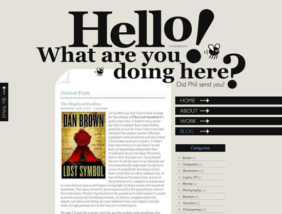 50 Beautiful and Creative Blog Designs Hello in 50 Beautiful and Creative Blog Designs