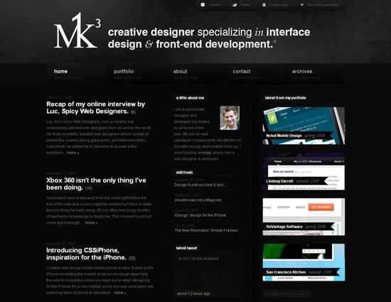 50 Beautiful and Creative Blog Designs Mk3 in 50 Beautiful and Creative Blog Designs