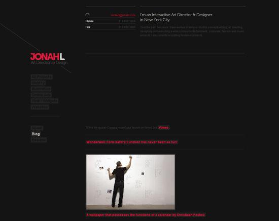 50 Beautiful and Creative Blog Designs JonahL in 50 Beautiful and Creative Blog Designs