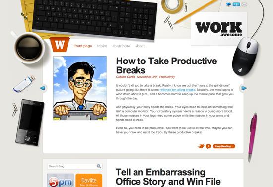 50 Beautiful and Creative Blog Designs Workawesome in 50 Beautiful and Creative Blog Designs