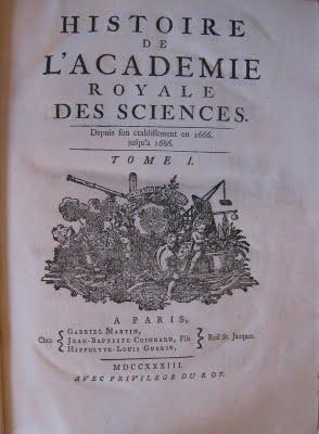 Les publications de l'Académie des Sciences