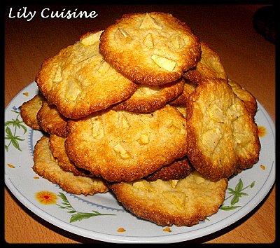 Cookies pommes, miel et noix de coco