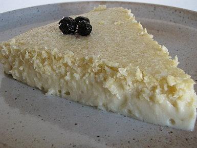 FLAN NOIX DE COCO/PANDAN Bi-couche FLAN NOIX DE COCO/PANDAN Bi-couche