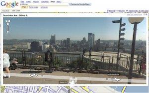 Mont Washington, Pittsburgh downtown view from Google Street View Mont Washington, Pittsburgh downtown view from Google Street View