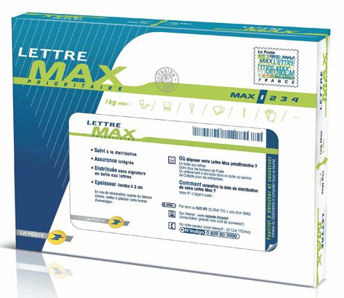 Nouveau, la lettre MAX de La Poste la lettre MAX de la Poste