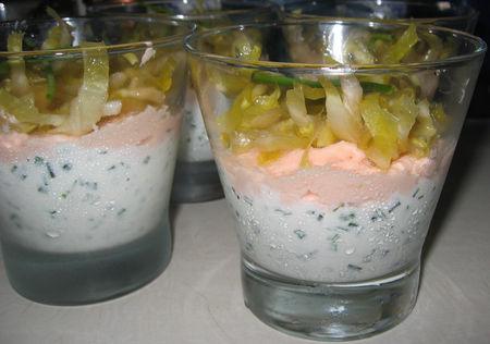Verrines de saumon fumé à la faisselle verrines1