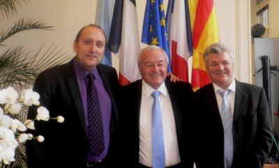 Jean-Claude Moingt, Bernard Brochand et Damir Levacic